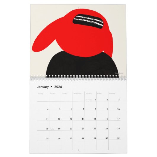 Monster-Kalender für 2011 durch Motomichi Nakamura Kalender (Jan 2026)