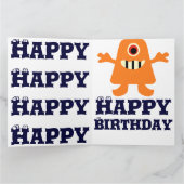 Monster Karte alles- Gute zum Geburtstaggroße (Innenseite)