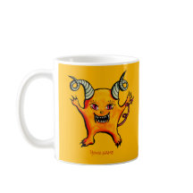 Monster-Kids-Name des niedlichen Horned-Demon-Cart