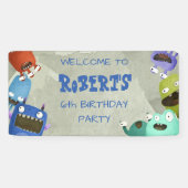 Monster Kinder willkommen Banner (Horizontal)