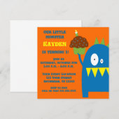 Monster-Kindergeburtstag-Einladung Einladung (Vorne/Hinten)