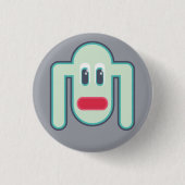 Monster-Knopf Button (Vorderseite)