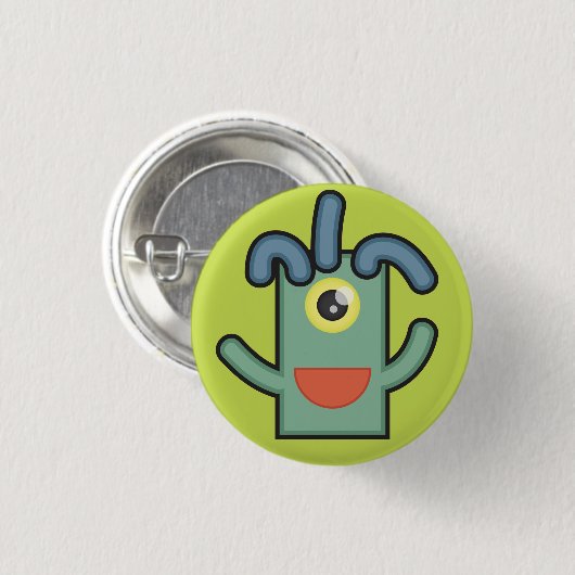 Monster-Knopf: Nudel Button (Vorne & Hinten)