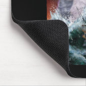 Monster Koala als Kraken angreifen ein Kriegsschif Mousepad (Ecke)