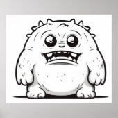 Monster-Kontur Poster (Vorne)