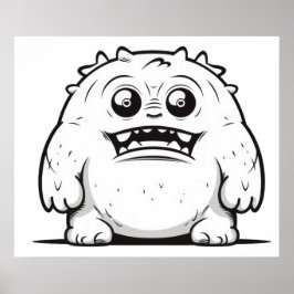 Monster-Kontur Poster