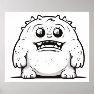 Monster-Kontur Poster