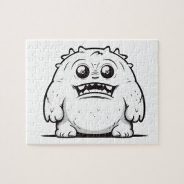 Monster Kontur Sketch Klein Puzzle