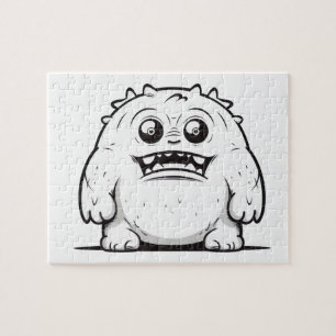 Monster Kontur Sketch Klein Puzzle