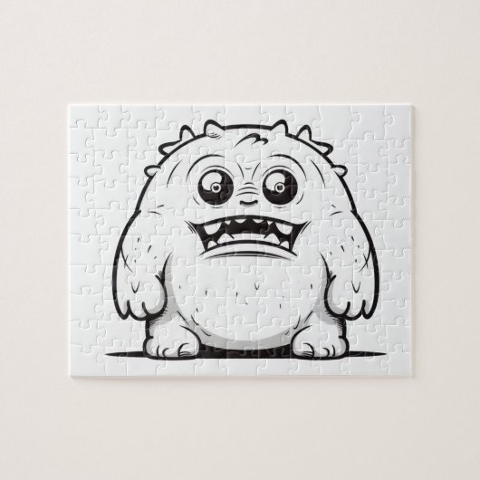 Monster Kontur Sketch Klein Puzzle (Horizontal)