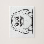 Monster Kontur Sketch Klein Puzzle (Vertikal)