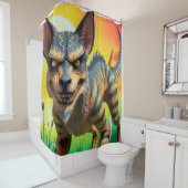 Monster-Kreatur Duschvorhang (Beispiel)