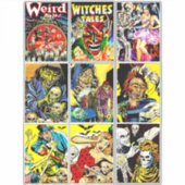 Monster-Kreaturen Horror Comic Kunst Aufkleber (Vorderseite)