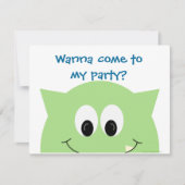 Monster laden 4.25x5.25 ein einladung (Vorderseite)