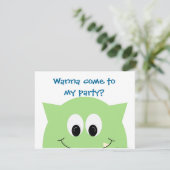 Monster laden 4.25x5.25 ein einladung (Stehend Vorderseite)