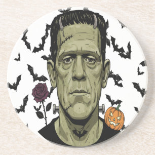 Monster Laughs Funny Spooky Frankenstein Energy Getränkeuntersetzer