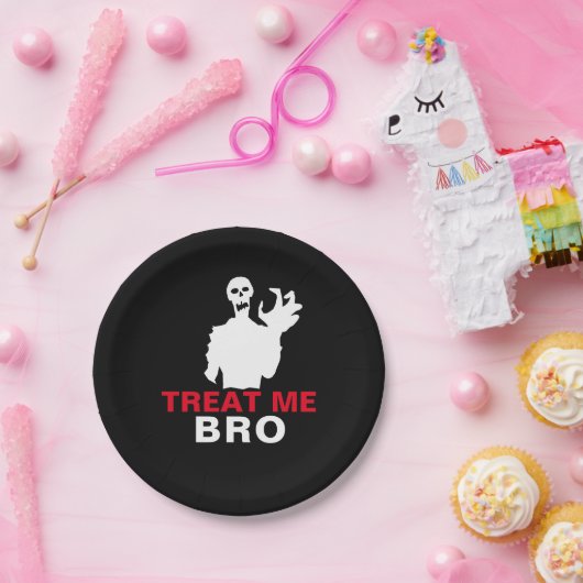 Monster Leckerei Me Bro lustiges Halloween anpassb Pappteller (Party)