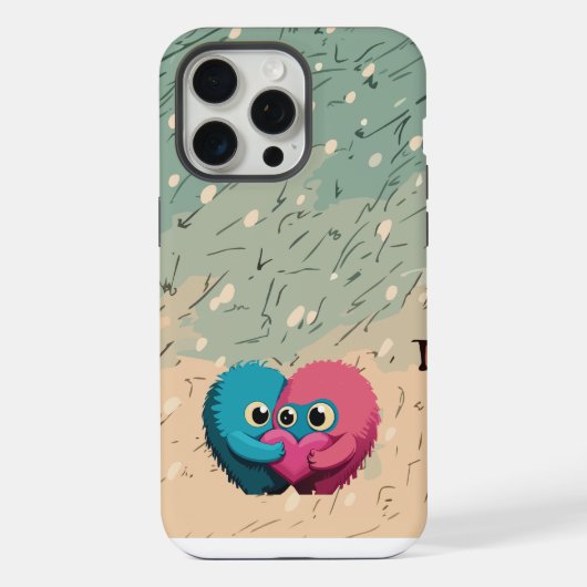 Monster-Liebe iPhone Hülle (Rückseite)