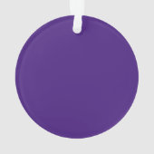 Monster Lila Circle Akronylic Ornament (Rückseite)