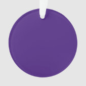 Monster Lila Circle Akronylic Ornament (Vorderseite)