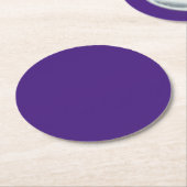 Monster Lila Round Paper Untersetzer (Angewinkelt)