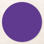 Monster Lila Round Paper Untersetzer (Vorderseite)