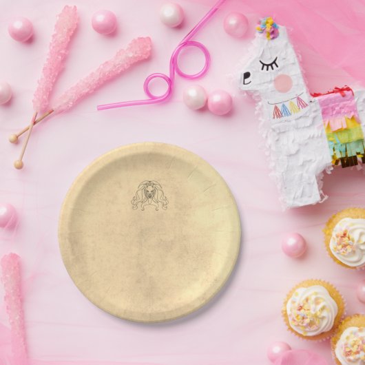 monster lion medieva pappteller (Party)