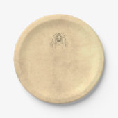 monster lion medieva pappteller (Vorderseite)