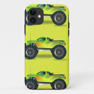 Monster-LKW auf Kalkgrün Case-Mate iPhone Hülle