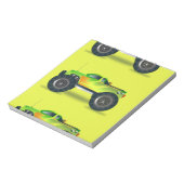 Monster-LKW auf Kalkgrün Notizblock (Rotiert)