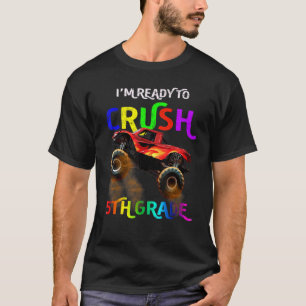 Monster LKW Boys ich bin bereit zu zerquetschen 5. T-Shirt