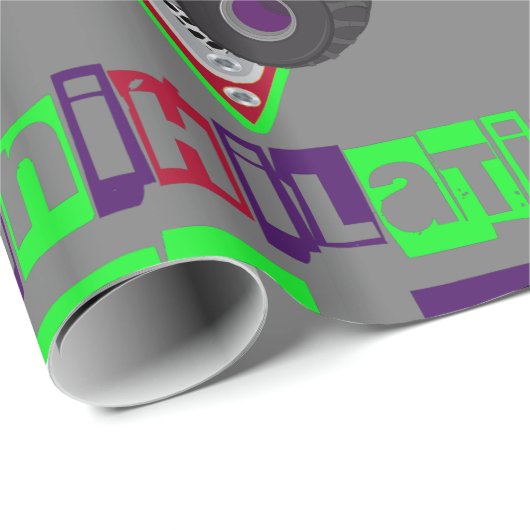 Monster-LKW cool Geschenkpapier (Rolleneckpunkt)