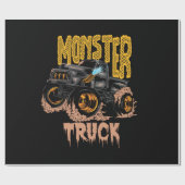 Monster LKW-Design Geschenkpapier (Flach)