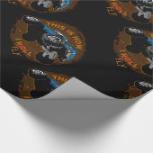 Monster-LKW dieses ist, wie ich fliege Geschenkpapier (Ecke)