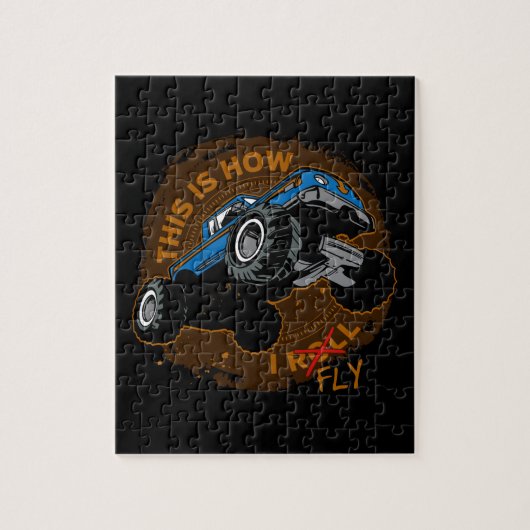 Monster-LKW dieses ist, wie ich fliege Puzzle (Vertikal)