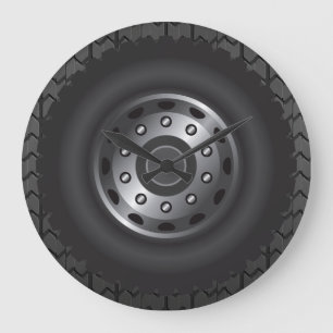 MONSTER LKW ermüdet #1 Große Wanduhr