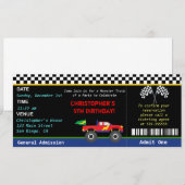 Monster-LKW-Geburtstags-Einladung Einladung (Vorne/Hinten)