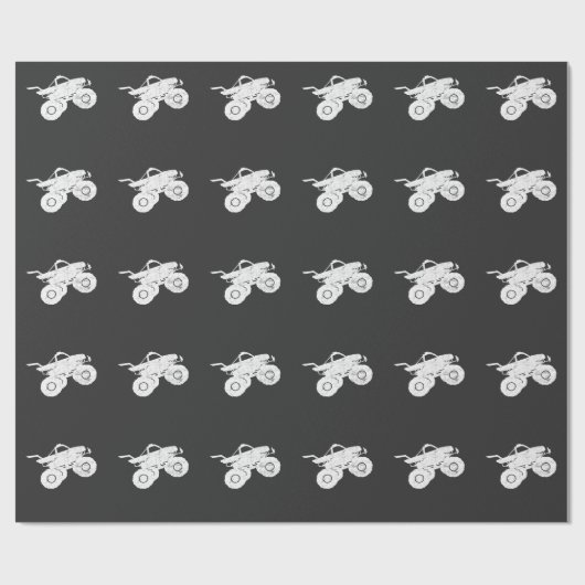 Monster-LKW Geschenkpapier (Flach)