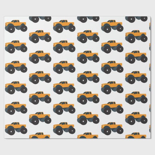 Monster-Lkw Geschenkpapier (Flach)