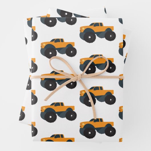 Monster-Lkw Geschenkpapier Set (Beispiel)