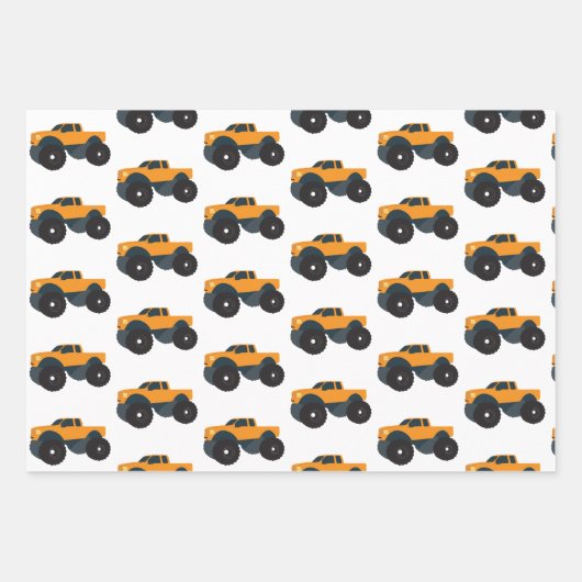 Monster-Lkw Geschenkpapier Set (Vorderseite)