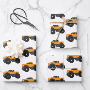 Monster-Lkw Geschenkpapier Set