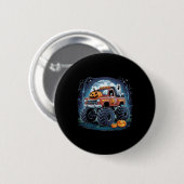 Monster-LKW Ghost Pumpkin Spooky Jahreszeit Hallow Button (Vorne & Hinten)
