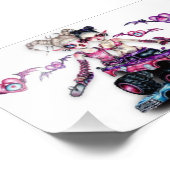 Monster-LKW Jazzbohne Fotodruck (Ecke)