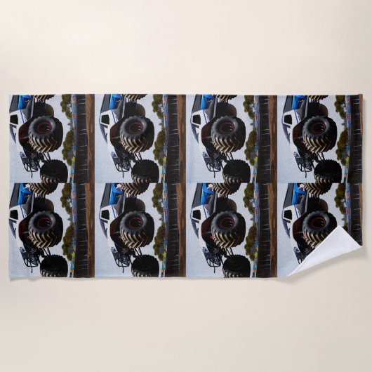 Monster Lkw Launch, Strandhandtuch (Vorderseite)