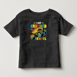 Monster Lkw-Liebhaber des zerschlagenen Abschlusse Kleinkind T-shirt