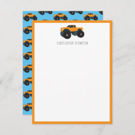 Monster Lkw-Nutzfahrzeug Mitteilungskarte