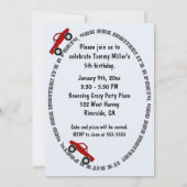 Monster-LKW-Party Einladung (Rückseite)