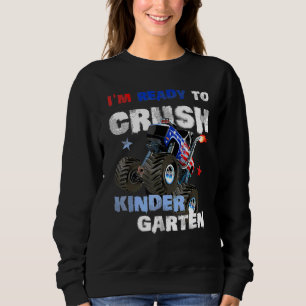 Monster LKW Racing Im Fernen Kindergarte Sweatshirt