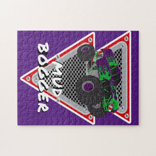 Monster-LKW-Schlammbohrer Puzzle (Horizontal)